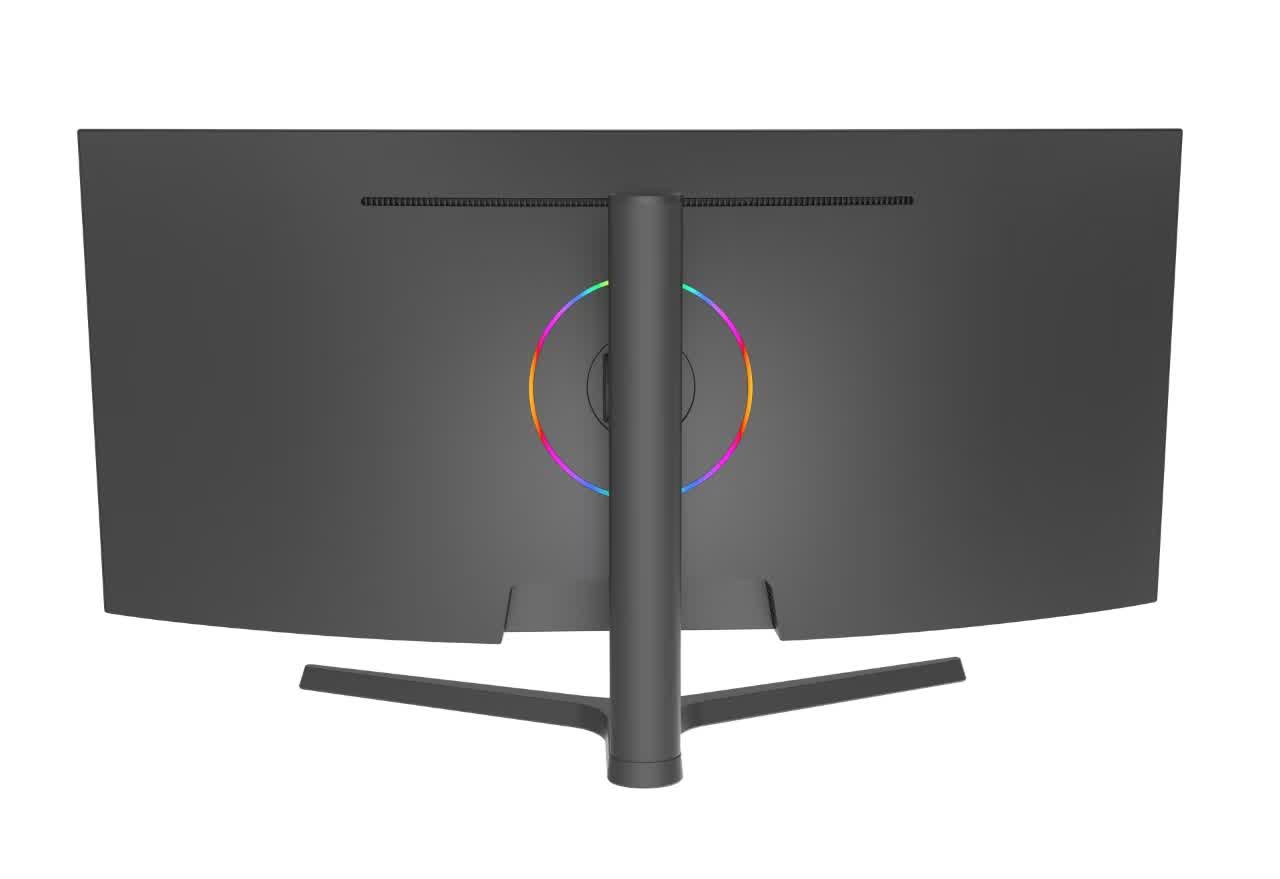 DY-34 Curved Ultrawide Gaming Monitor with Height Adjustable Stand